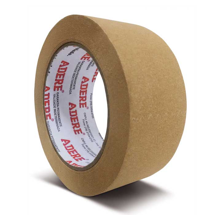 FITA ADESIVA PAPEL KRAFT LISO ALTA TEMPERATURA 491