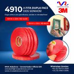 4910 Fita Dupla Face 3M: Soluções Invisíveis, Conexões Fortes