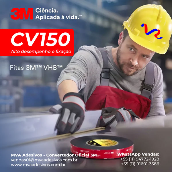 Fita 3M VHB CV150: A Solução Definitiva para Fixação Profissional